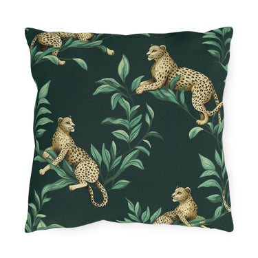 Chilling Leopards Outdoor Throw Pillow